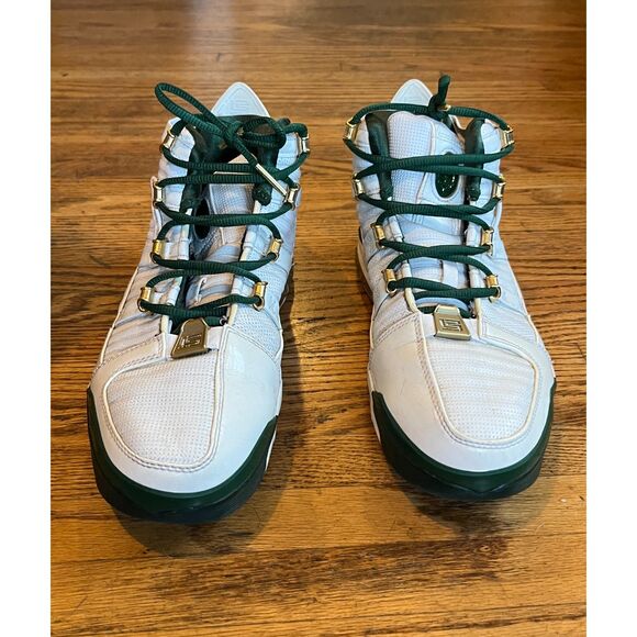 Nike Zoom LeBron SVSM White Green High Top Sneakers Trainers Shoes Mens Size 9.5 main image 11